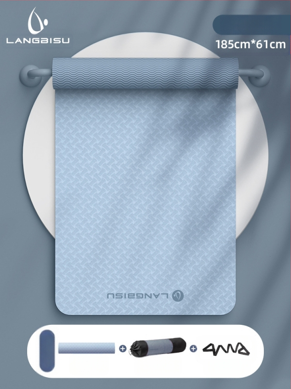 Jógaszőnyeg Fitness Mat Extra Nagy Extra Széles Extra Vastag TPE Csúszásgátló Lengéscsillapító Csendes Jógaszőnyeg Nőknek
