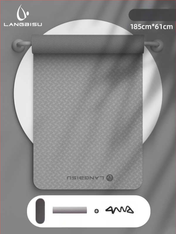 Jógaszőnyeg Fitness Mat Extra Nagy Extra Széles Extra Vastag TPE Csúszásgátló Lengéscsillapító Csendes Jógaszőnyeg Nőknek