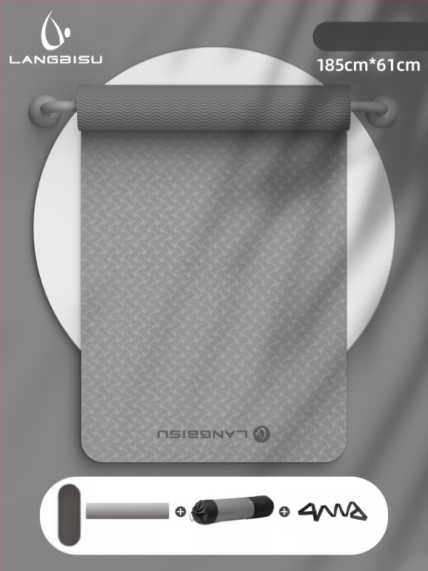 Jógaszőnyeg Fitness Mat Extra Nagy Extra Széles Extra Vastag TPE Csúszásgátló Lengéscsillapító Csendes Jógaszőnyeg Nőknek