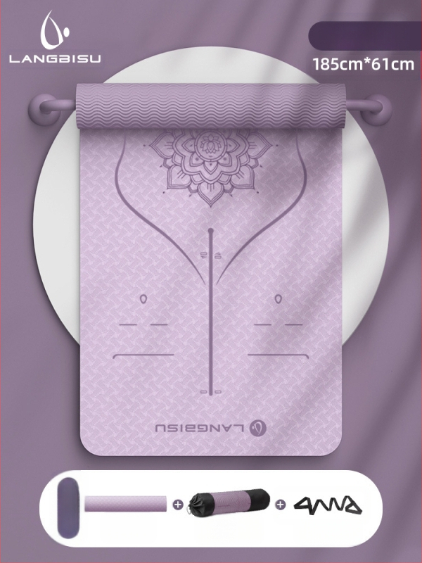 Jógaszőnyeg Fitness Mat Extra Nagy Extra Széles Extra Vastag TPE Csúszásgátló Lengéscsillapító Csendes Jógaszőnyeg Nőknek