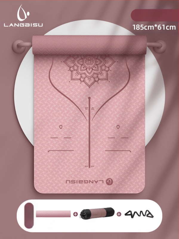 Jógaszőnyeg Fitness Mat Extra Nagy Extra Széles Extra Vastag TPE Csúszásgátló Lengéscsillapító Csendes Jógaszőnyeg Nőknek