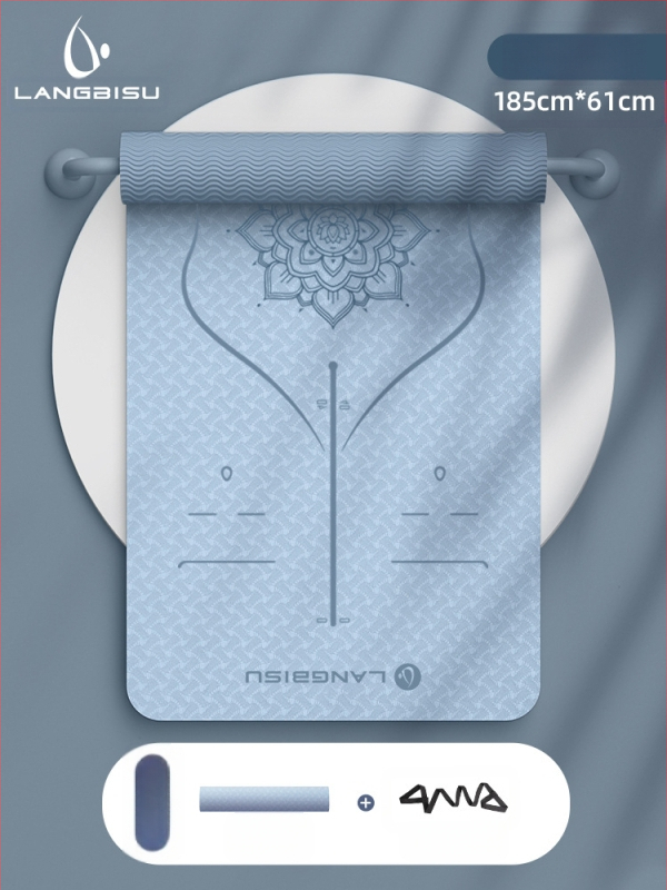 Jógaszőnyeg Fitness Mat Extra Nagy Extra Széles Extra Vastag TPE Csúszásgátló Lengéscsillapító Csendes Jógaszőnyeg Nőknek