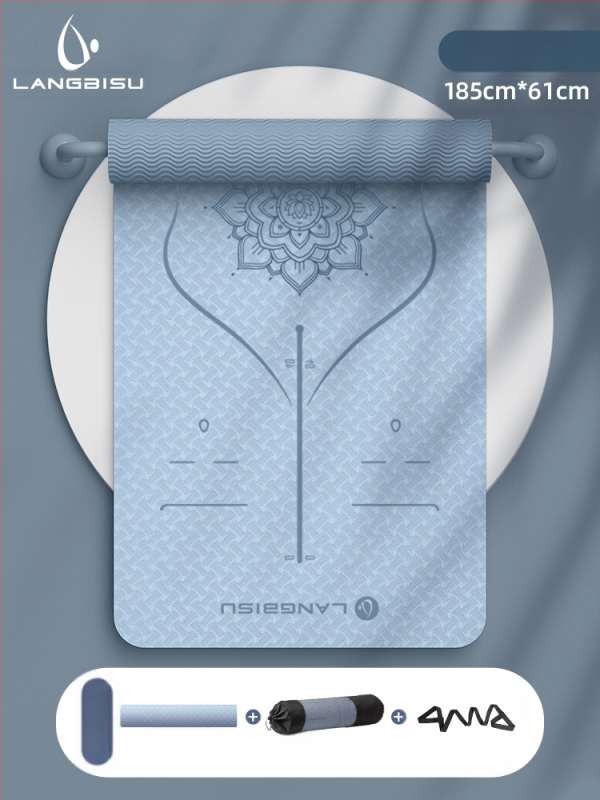 Jógaszőnyeg Fitness Mat Extra Nagy Extra Széles Extra Vastag TPE Csúszásgátló Lengéscsillapító Csendes Jógaszőnyeg Nőknek