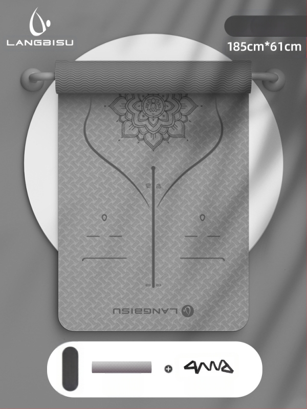 Jógaszőnyeg Fitness Mat Extra Nagy Extra Széles Extra Vastag TPE Csúszásgátló Lengéscsillapító Csendes Jógaszőnyeg Nőknek