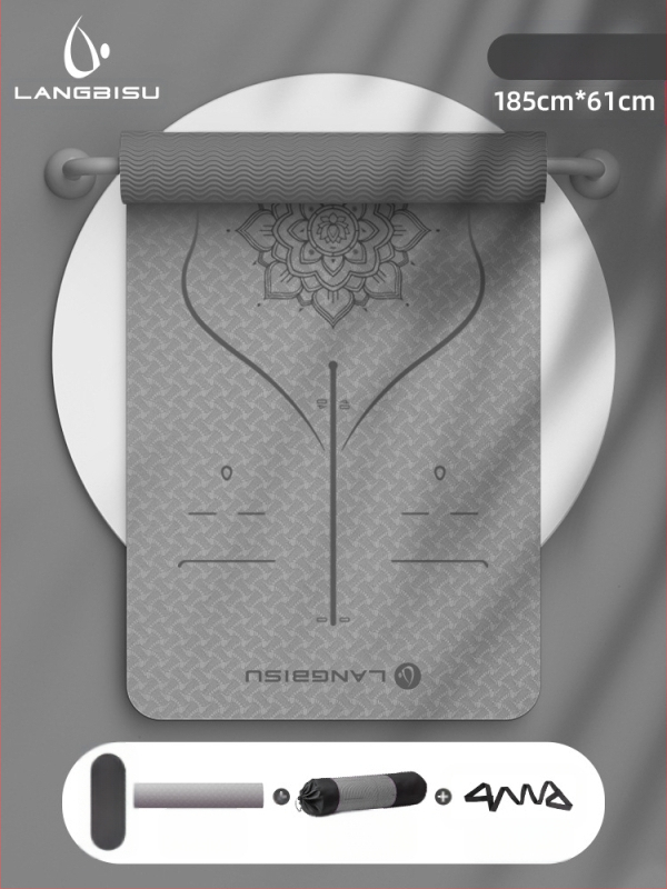 Jógaszőnyeg Fitness Mat Extra Nagy Extra Széles Extra Vastag TPE Csúszásgátló Lengéscsillapító Csendes Jógaszőnyeg Nőknek