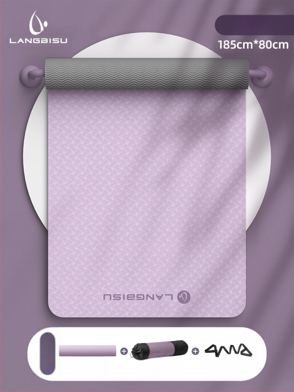 Jógaszőnyeg Fitness Mat Extra Nagy Extra Széles Extra Vastag TPE Csúszásgátló Lengéscsillapító Csendes Jógaszőnyeg Nőknek