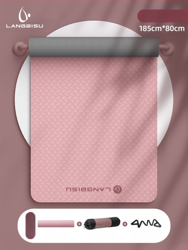 Jógaszőnyeg Fitness Mat Extra Nagy Extra Széles Extra Vastag TPE Csúszásgátló Lengéscsillapító Csendes Jógaszőnyeg Nőknek