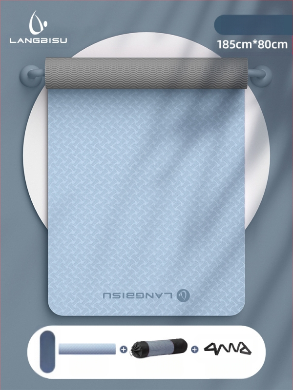 Jógaszőnyeg Fitness Mat Extra Nagy Extra Széles Extra Vastag TPE Csúszásgátló Lengéscsillapító Csendes Jógaszőnyeg Nőknek