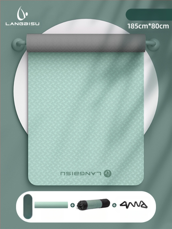 Jógaszőnyeg Fitness Mat Extra Nagy Extra Széles Extra Vastag TPE Csúszásgátló Lengéscsillapító Csendes Jógaszőnyeg Nőknek