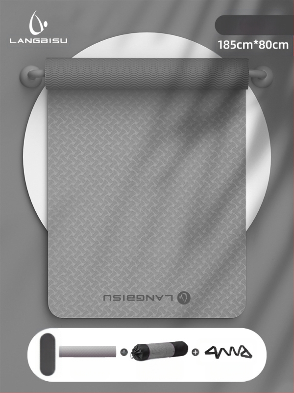 Jógaszőnyeg Fitness Mat Extra Nagy Extra Széles Extra Vastag TPE Csúszásgátló Lengéscsillapító Csendes Jógaszőnyeg Nőknek