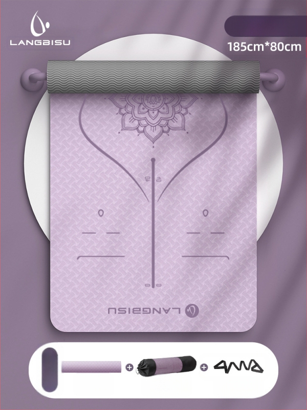 Jógaszőnyeg Fitness Mat Extra Nagy Extra Széles Extra Vastag TPE Csúszásgátló Lengéscsillapító Csendes Jógaszőnyeg Nőknek