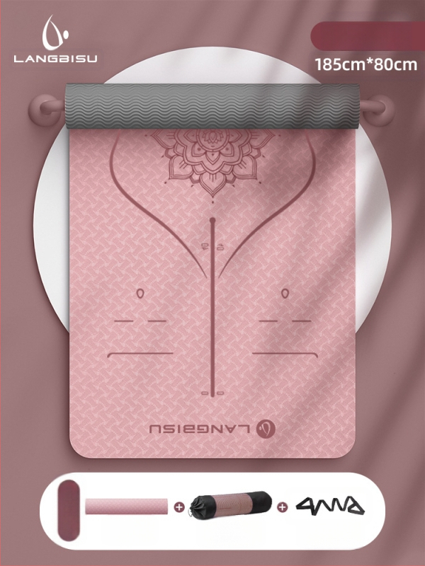 Jógaszőnyeg Fitness Mat Extra Nagy Extra Széles Extra Vastag TPE Csúszásgátló Lengéscsillapító Csendes Jógaszőnyeg Nőknek