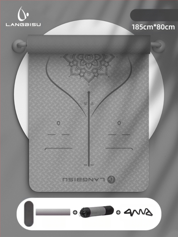 Jógaszőnyeg Fitness Mat Extra Nagy Extra Széles Extra Vastag TPE Csúszásgátló Lengéscsillapító Csendes Jógaszőnyeg Nőknek