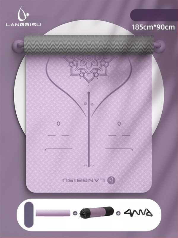 Jógaszőnyeg Fitness Mat Extra Nagy Extra Széles Extra Vastag TPE Csúszásgátló Lengéscsillapító Csendes Jógaszőnyeg Nőknek