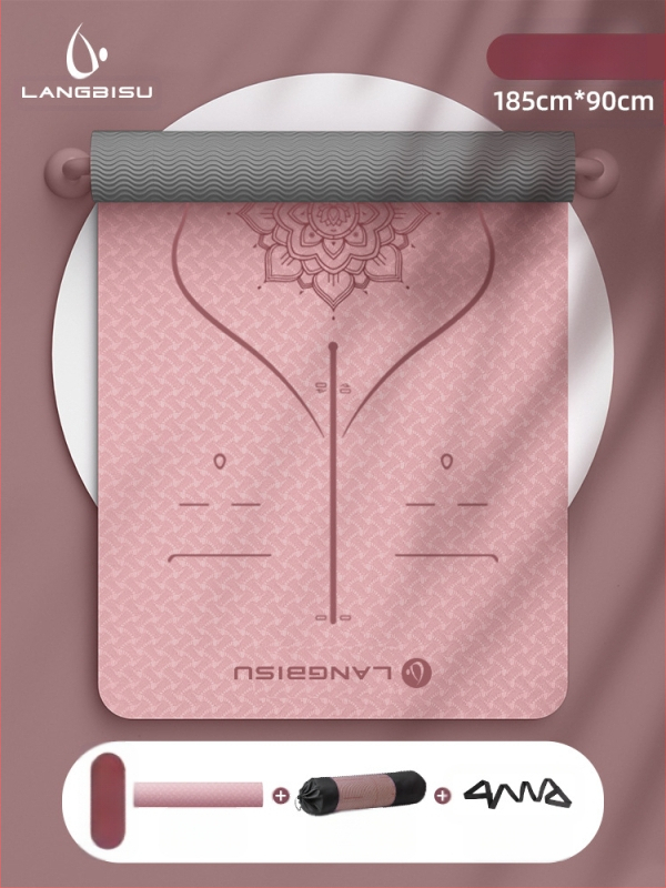 Jógaszőnyeg Fitness Mat Extra Nagy Extra Széles Extra Vastag TPE Csúszásgátló Lengéscsillapító Csendes Jógaszőnyeg Nőknek