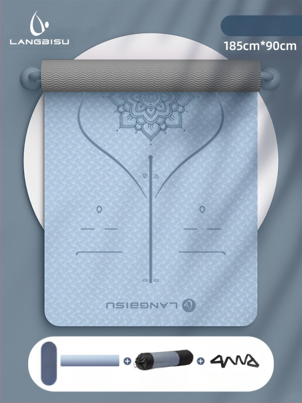 Jógaszőnyeg Fitness Mat Extra Nagy Extra Széles Extra Vastag TPE Csúszásgátló Lengéscsillapító Csendes Jógaszőnyeg Nőknek