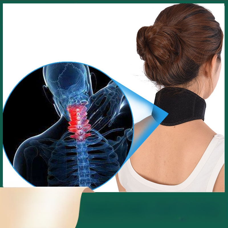 Хъбей Търговия на едро с турмалинов самозагряващ се протектор за врата Универсален подарък Горещо пресован магнитен протектор за врата Топъл протектор за шиен гръбнак Протектор за врата