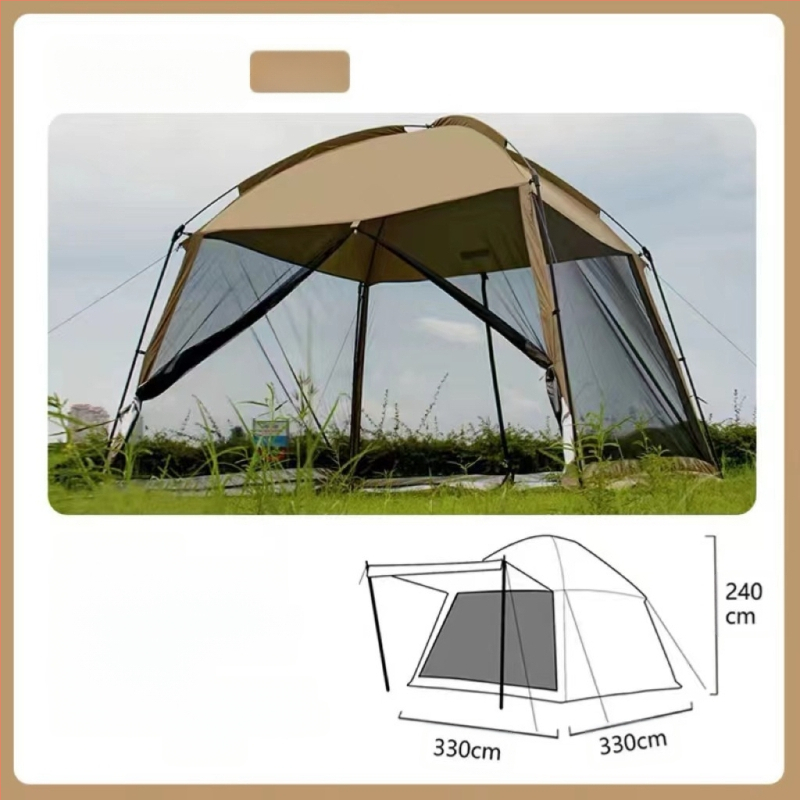 Kültéri kemping napernyő sátor strand kemping főzés grill háló szélálló és esőálló gyári pergola vízálló