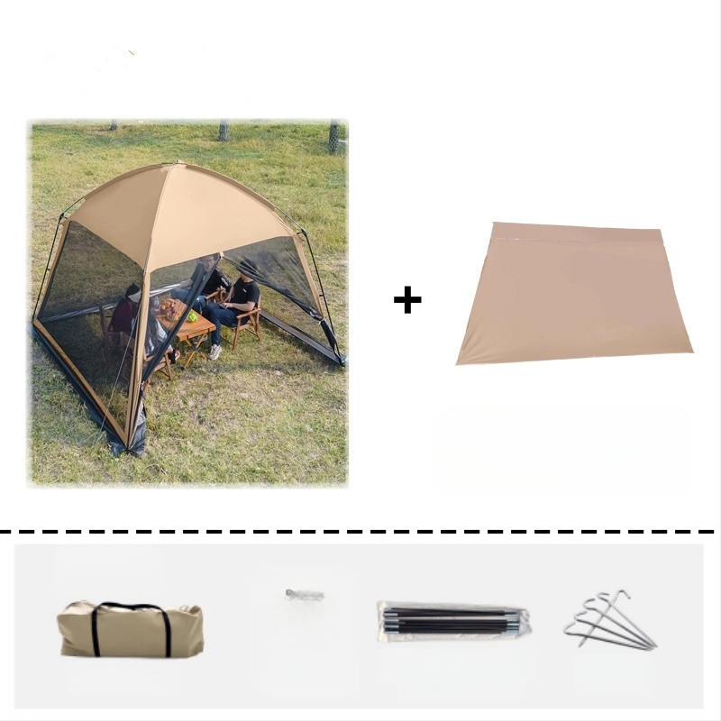 Kültéri kemping napernyő sátor strand kemping főzés grill háló szélálló és esőálló gyári pergola vízálló