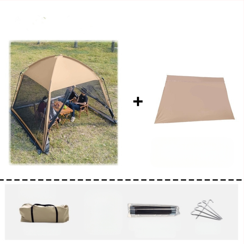 Kültéri kemping napernyő sátor strand kemping főzés grill háló szélálló és esőálló gyári pergola vízálló