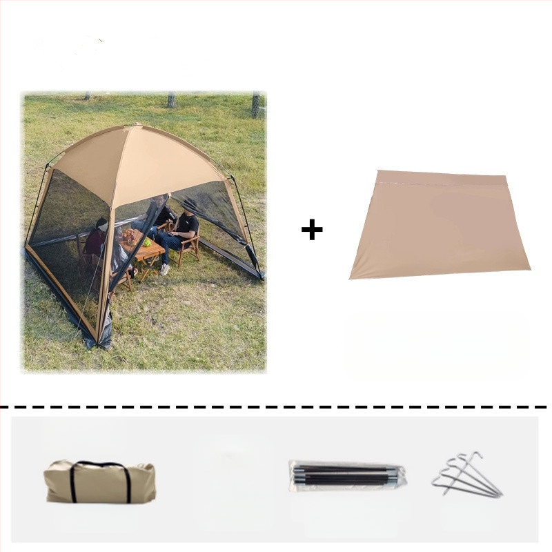 Kültéri kemping napernyő sátor strand kemping főzés grill háló szélálló és esőálló gyári pergola vízálló