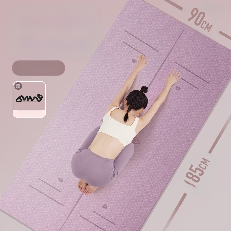 Zhenle jógaszőnyeg, környezetbarát, csúszásmentes, ütéscsillapító, csendes, speciális fitneszszőnyeg, kiszélesített és vastagított otthoni aerobik táncszőnyeg