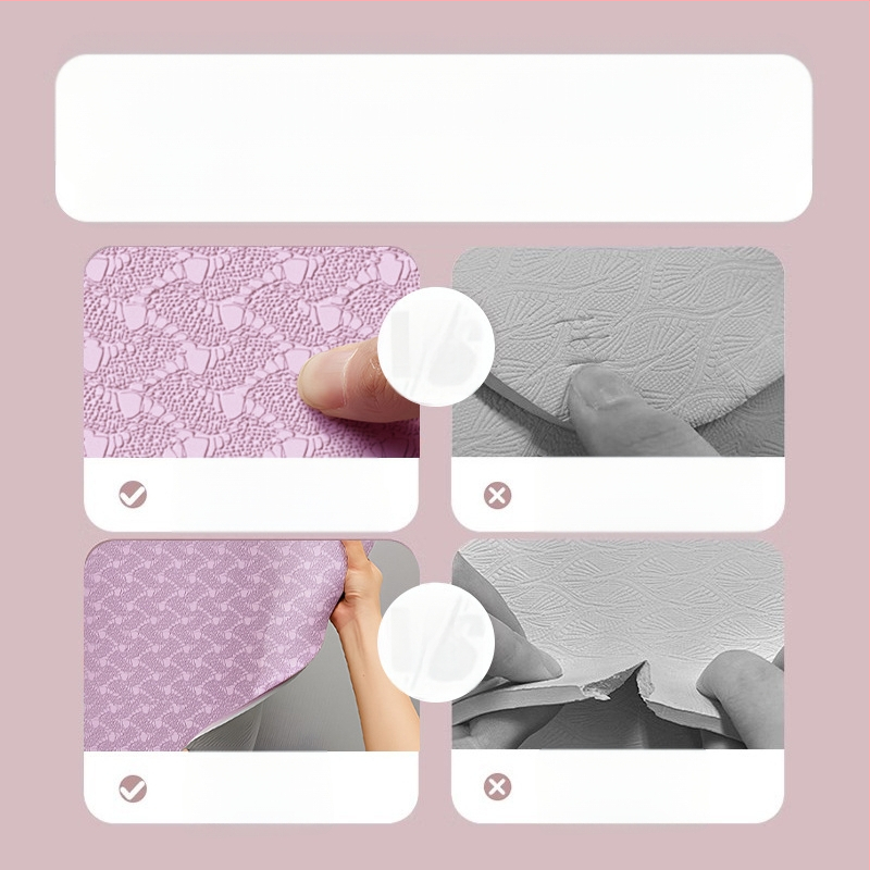 Zhenle jógaszőnyeg, környezetbarát, csúszásmentes, ütéscsillapító, csendes, speciális fitneszszőnyeg, kiszélesített és vastagított otthoni aerobik táncszőnyeg