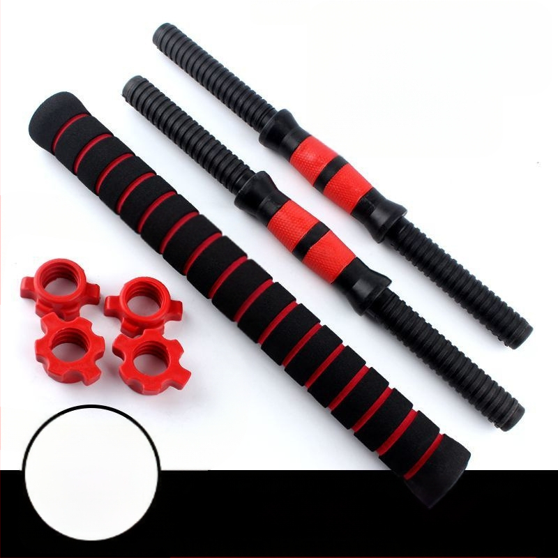 Hantelių strypas universalus, pora rankenų, prailginta 35/40/51CM, veržlės jungtis, hantelių priedai 2,5 cm, didmeninė prekyba