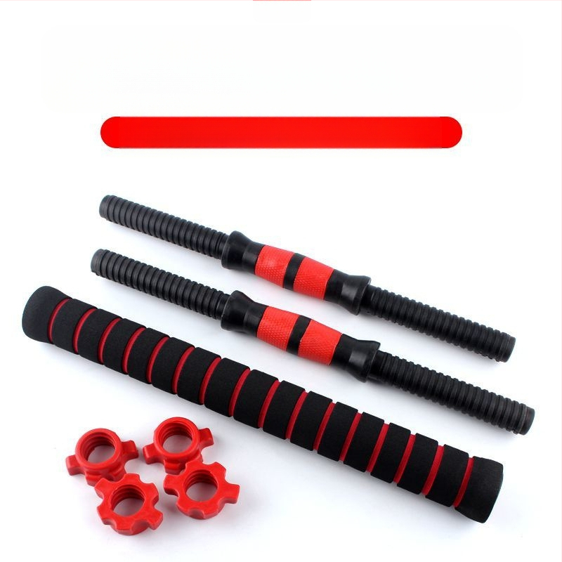 Hantelių strypas universalus, pora rankenų, prailginta 35/40/51CM, veržlės jungtis, hantelių priedai 2,5 cm, didmeninė prekyba