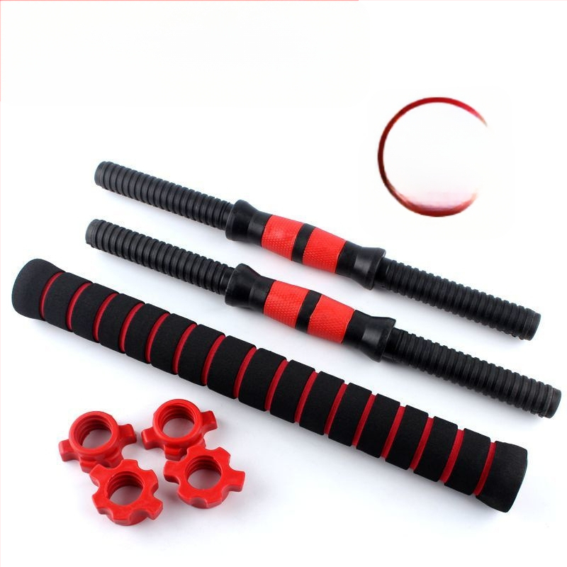 Hantelių strypas universalus, pora rankenų, prailginta 35/40/51CM, veržlės jungtis, hantelių priedai 2,5 cm, didmeninė prekyba