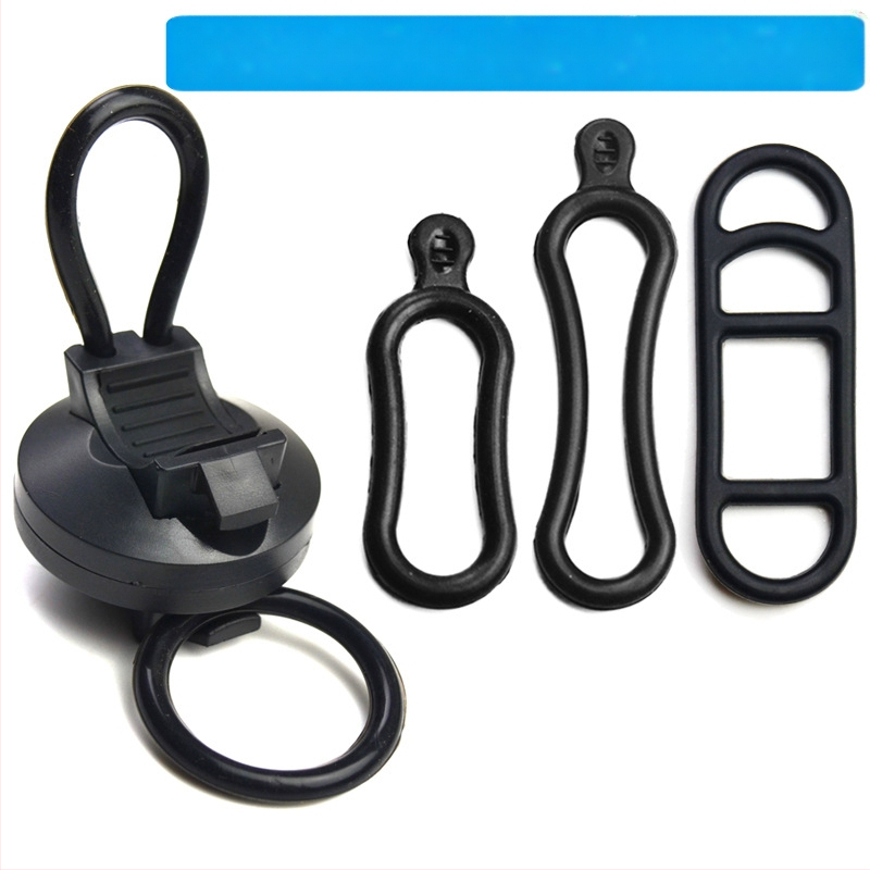 8 formos vamzdinis spaustukas dviračio smūgius sugeriantis žibinto laikiklis universalus žibintuvėlio spaustukas dviračiui, modifikuotas fiksuotas LED žibintuvėlis