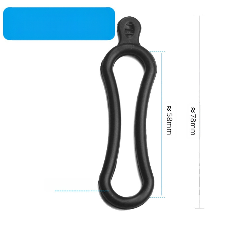 8 formos vamzdinis spaustukas dviračio smūgius sugeriantis žibinto laikiklis universalus žibintuvėlio spaustukas dviračiui, modifikuotas fiksuotas LED žibintuvėlis