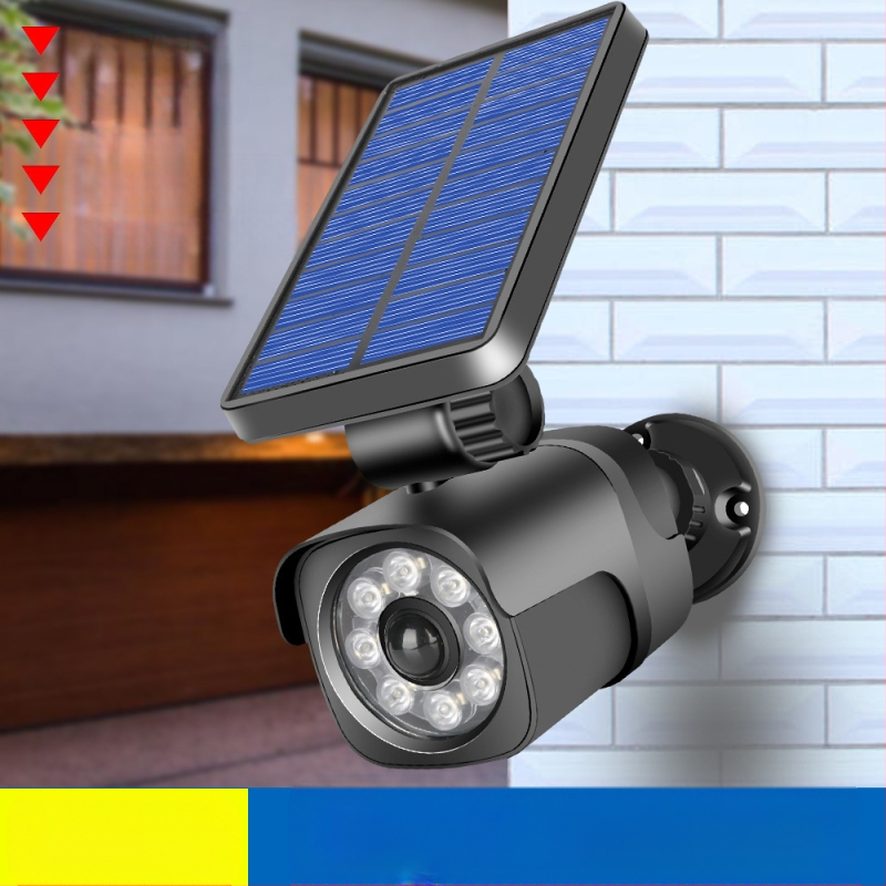 Kameros indukcinis kiemo stebėjimas gatvės apšvietimo modeliavimas sodas netikras žmogaus kūno kamera kiemo šviesos kištukas prožektorius kaip priekinis žibintas