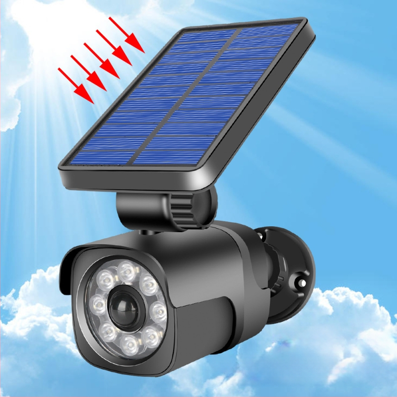 Kameros indukcinis kiemo stebėjimas gatvės apšvietimo modeliavimas sodas netikras žmogaus kūno kamera kiemo šviesos kištukas prožektorius kaip priekinis žibintas