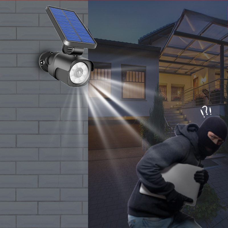 Kameros indukcinis kiemo stebėjimas gatvės apšvietimo modeliavimas sodas netikras žmogaus kūno kamera kiemo šviesos kištukas prožektorius kaip priekinis žibintas