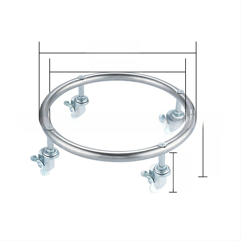 Speciális vastag, fékes univerzális kerékkel, mobil gőzhenger talptárcsával, gáztartály szíjjal, kerékalappal, cseppfolyósított gáz tálca konzollal