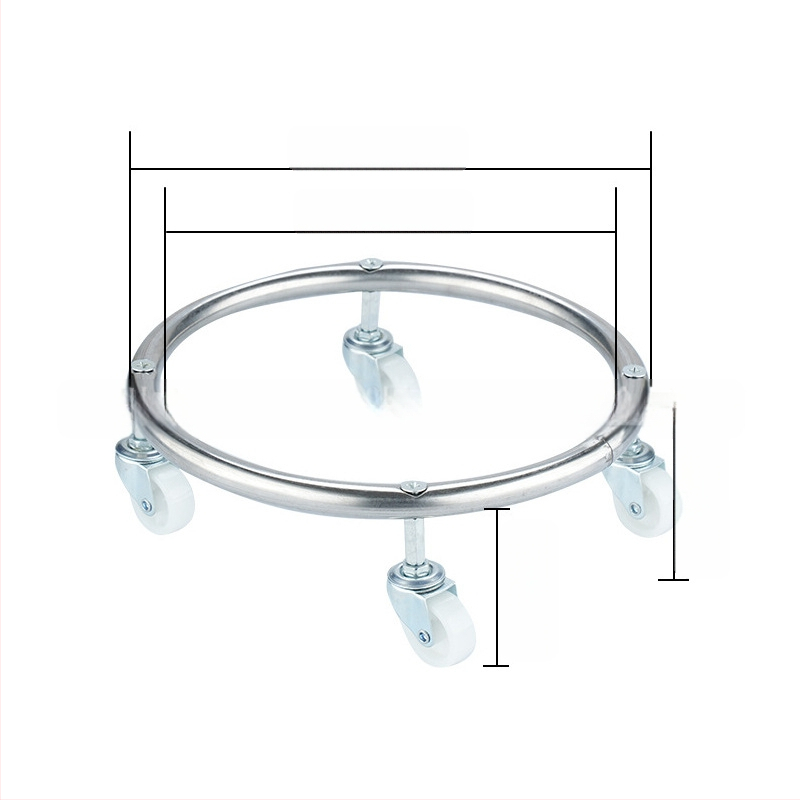 Speciális vastag, fékes univerzális kerékkel, mobil gőzhenger talptárcsával, gáztartály szíjjal, kerékalappal, cseppfolyósított gáz tálca konzollal