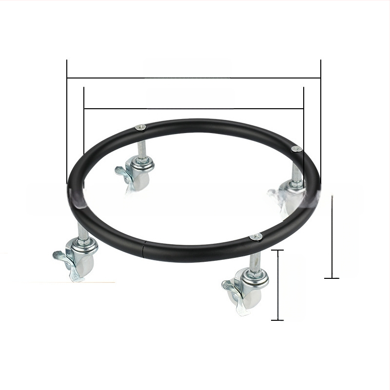 Speciális vastag, fékes univerzális kerékkel, mobil gőzhenger talptárcsával, gáztartály szíjjal, kerékalappal, cseppfolyósított gáz tálca konzollal