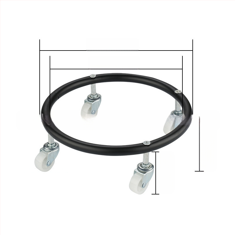 Speciális vastag, fékes univerzális kerékkel, mobil gőzhenger talptárcsával, gáztartály szíjjal, kerékalappal, cseppfolyósított gáz tálca konzollal