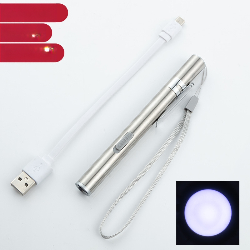 Mokinio rašiklis gydytojo slaugytojo vaikams rytinis patikrinimas USB įkraunamas oftalmologijos otolaringologijos burnos mažas medicininis žibintuvėlis LED