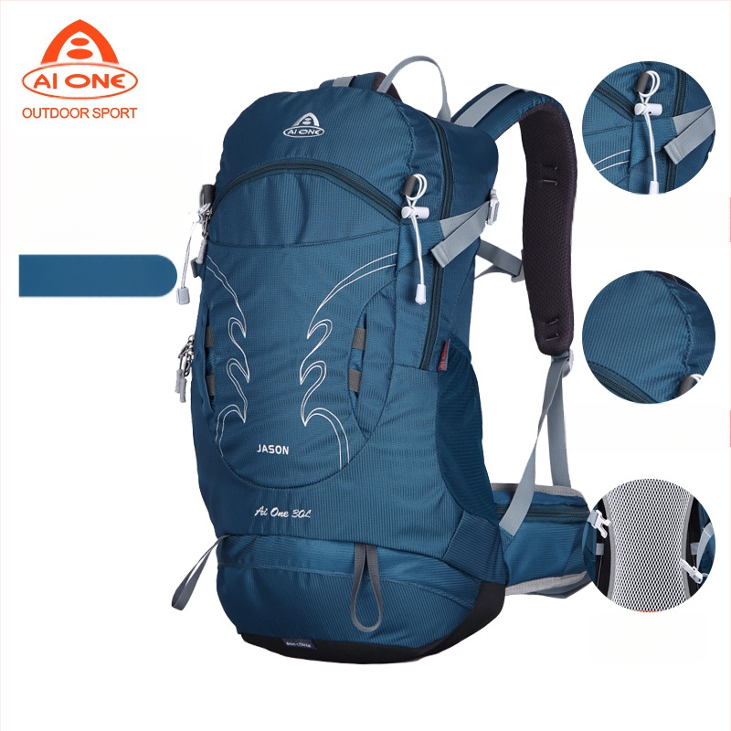 Aiwangi õues ronimiseks mõeldud kott, millel on riputatud seljaosa, veekindel meeste ja naiste telkimis-, matka- ja jalgrattasõidu seljakott 30L