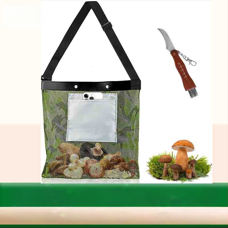 Amazon kültéri gyümölcsös zsák, légáteresztő, kétoldalas, álcázó, vadgomba-szedő táska, összecsukható, nagyméretű betakarító táska