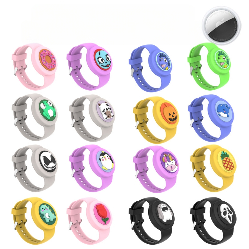 Sobib Apple Airtagi kadumisvastase veekindla rihmaga randmepaelaga Cartoon Doll plaastriga seljakotile lastele