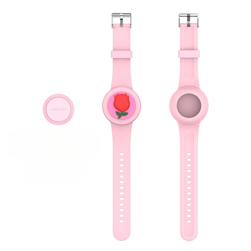 Sobib Apple Airtagi kadumisvastase veekindla rihmaga randmepaelaga Cartoon Doll plaastriga seljakotile lastele