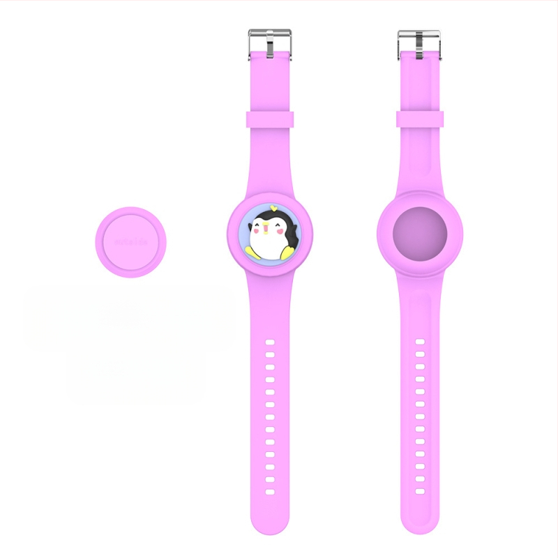 Sobib Apple Airtagi kadumisvastase veekindla rihmaga randmepaelaga Cartoon Doll plaastriga seljakotile lastele