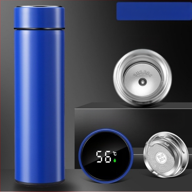 304 rozsdamentes acél érintőképernyős kijelző hőmérsékletmérő pohár intelligens LED termosz pohár dupla vákuumos hőmérsékletmérés hőmérsékletmérő pohár nyomtatási logó