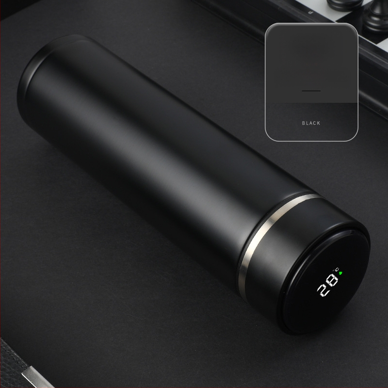 304 rozsdamentes acél érintőképernyős kijelző hőmérsékletmérő pohár intelligens LED termosz pohár dupla vákuumos hőmérsékletmérés hőmérsékletmérő pohár nyomtatási logó
