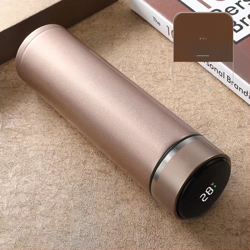 304 rozsdamentes acél érintőképernyős kijelző hőmérsékletmérő pohár intelligens LED termosz pohár dupla vákuumos hőmérsékletmérés hőmérsékletmérő pohár nyomtatási logó