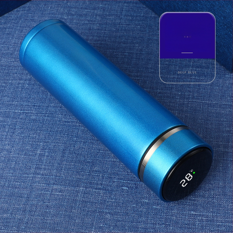 304 rozsdamentes acél érintőképernyős kijelző hőmérsékletmérő pohár intelligens LED termosz pohár dupla vákuumos hőmérsékletmérés hőmérsékletmérő pohár nyomtatási logó