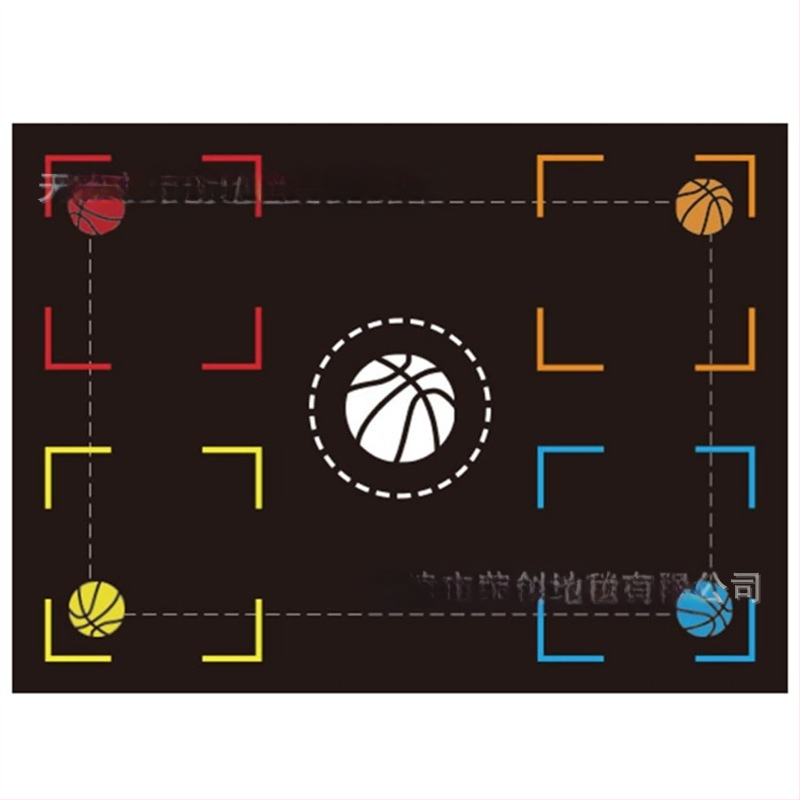 Kosárlabda lábmunka edzőszőnyeg csúszásgátló szőnyeg sportlabda irányító tempószőnyeg beltéri hangszigetelt kopásálló kosárlabda edzőszőnyeg nagykereskedelem
